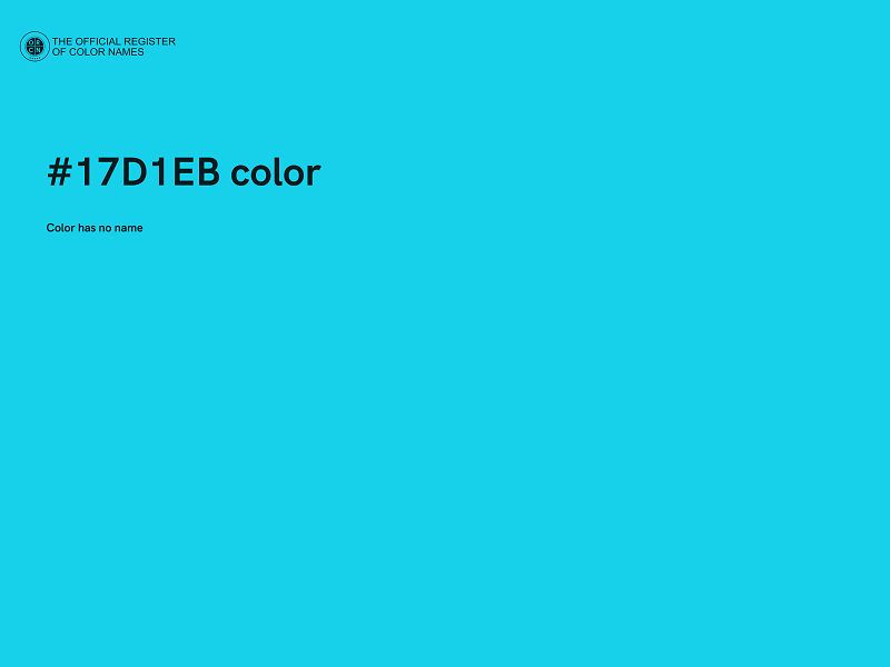 #17D1EB color image