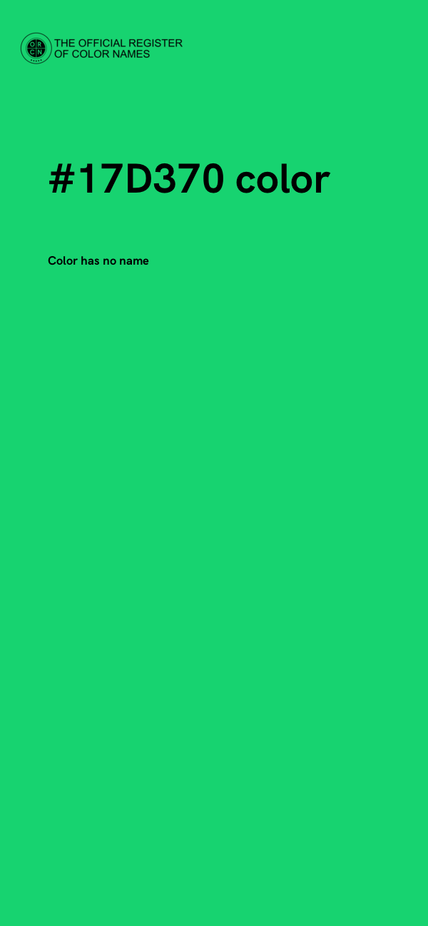 #17D370 color image