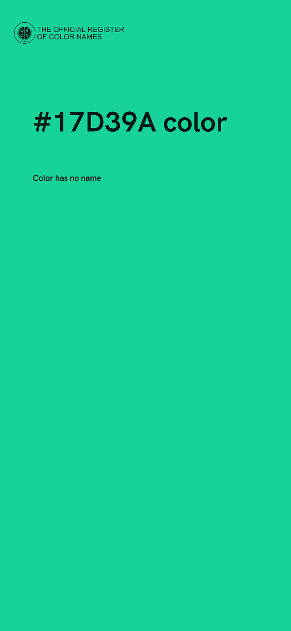 #17D39A color image