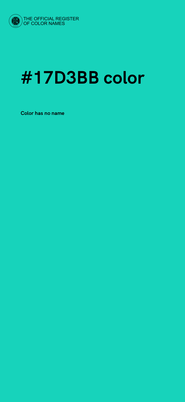 #17D3BB color image