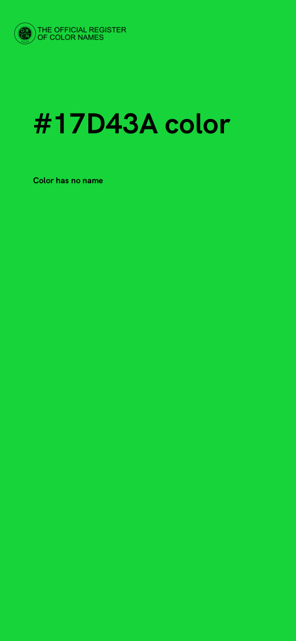 #17D43A color image
