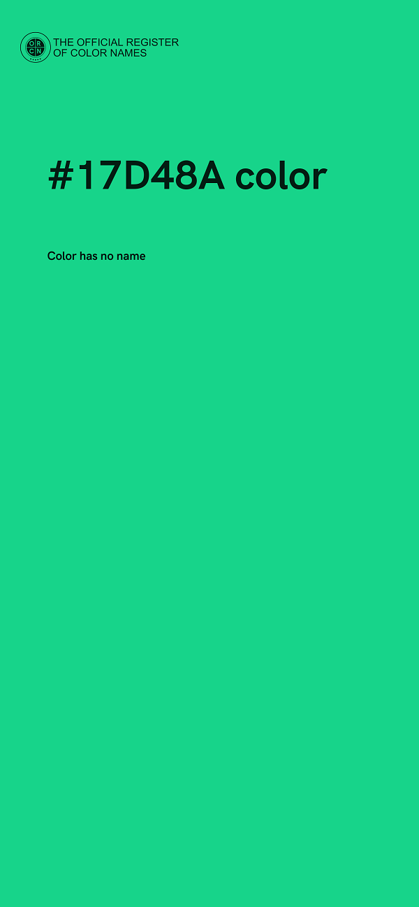 #17D48A color image