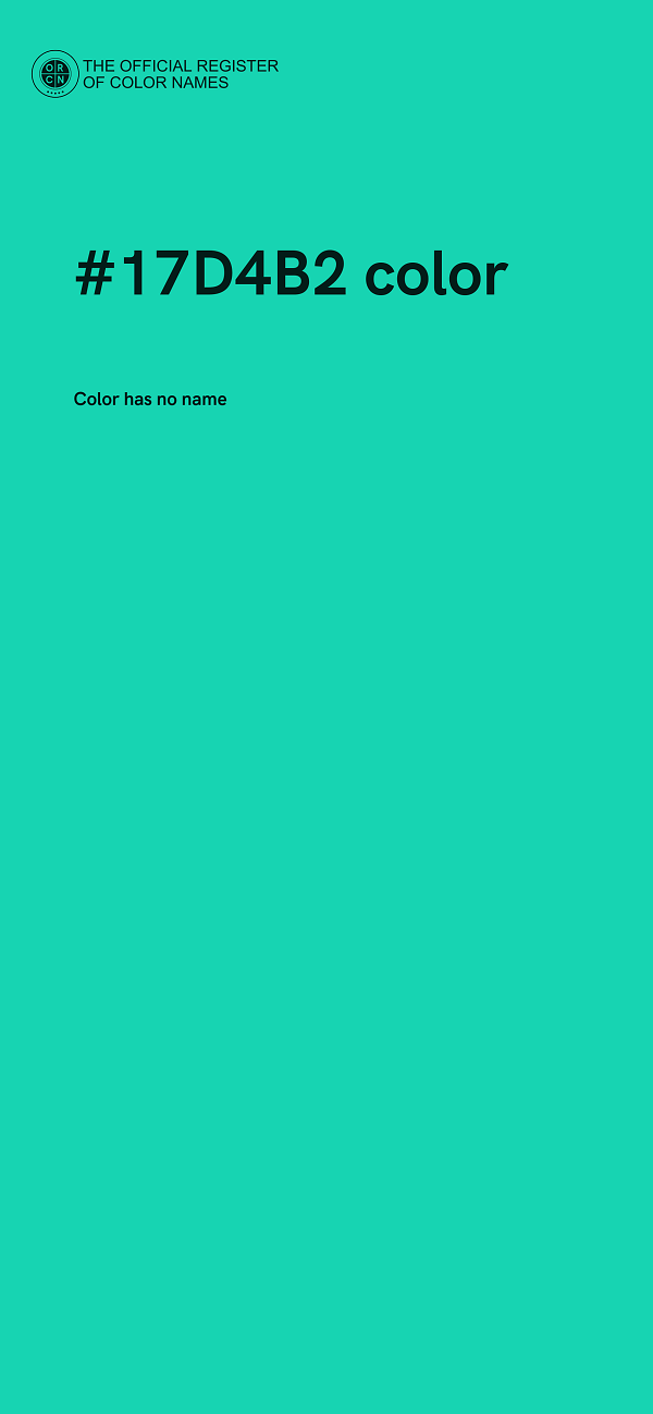 #17D4B2 color image