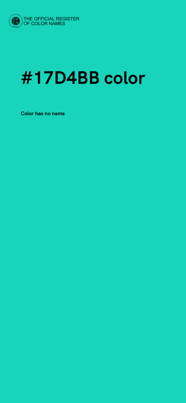 #17D4BB color image