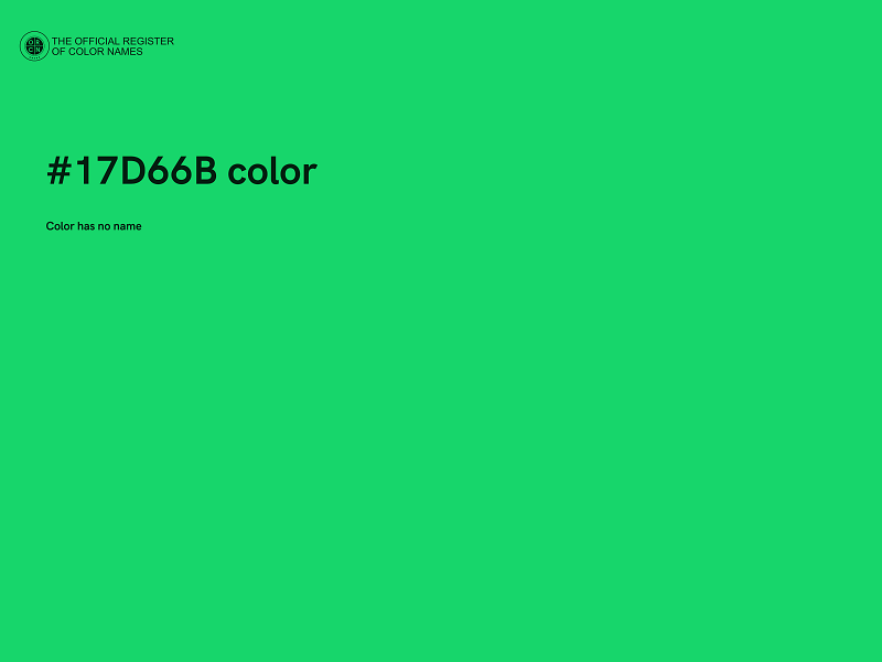 #17D66B color image