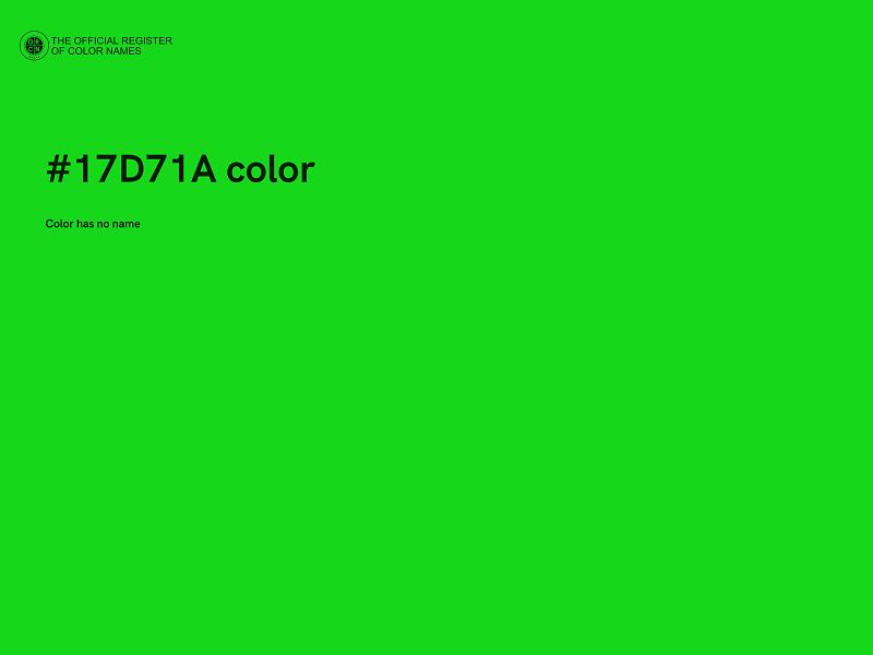 #17D71A color image