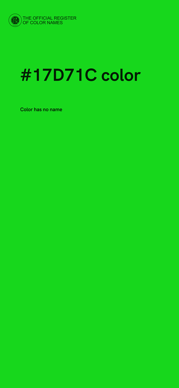 #17D71C color image