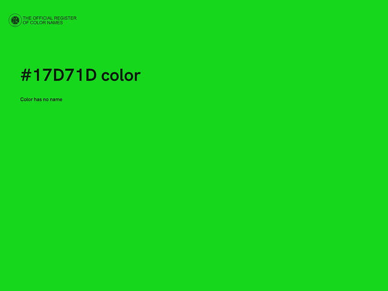 #17D71D color image