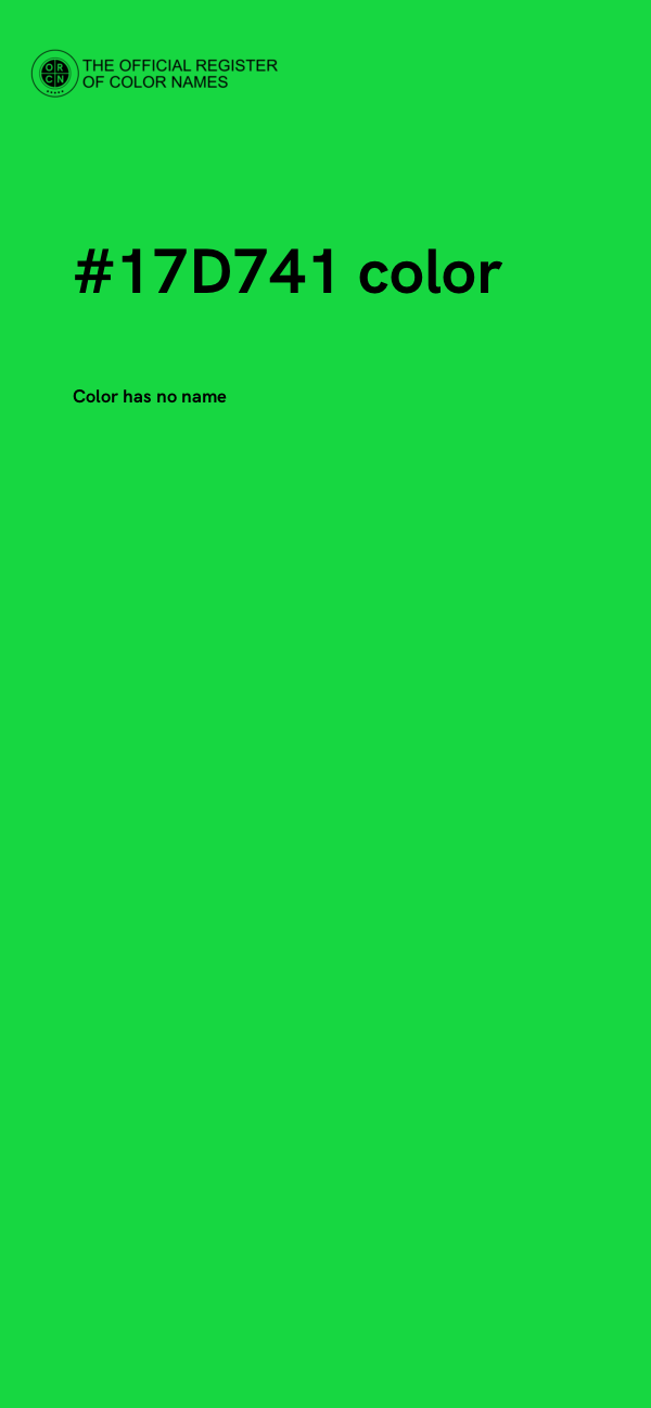 #17D741 color image