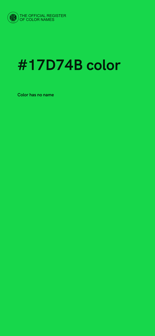 #17D74B color image