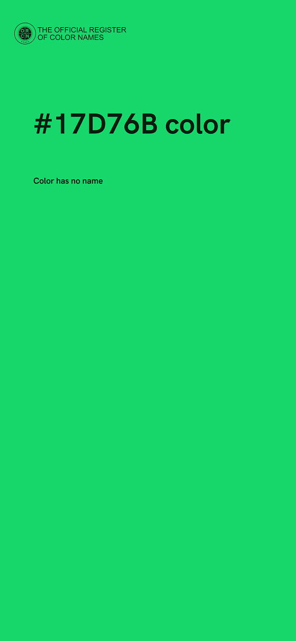 #17D76B color image
