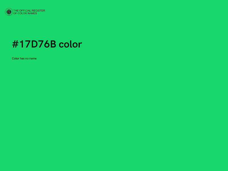 #17D76B color image