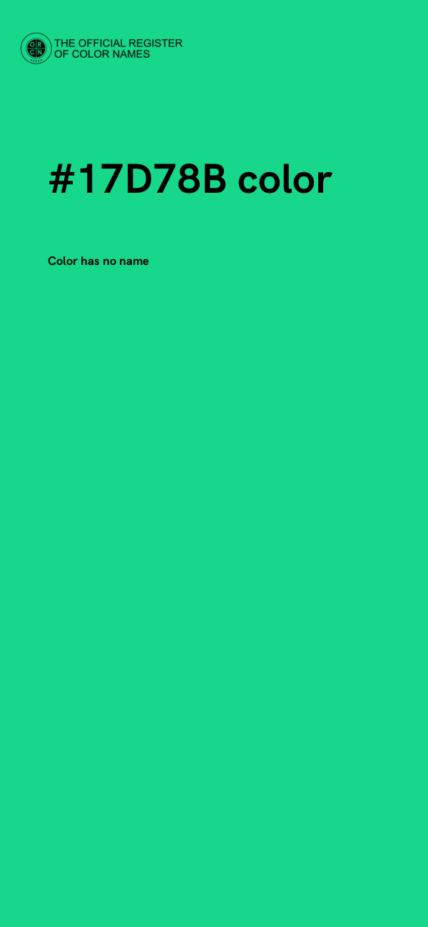 #17D78B color image