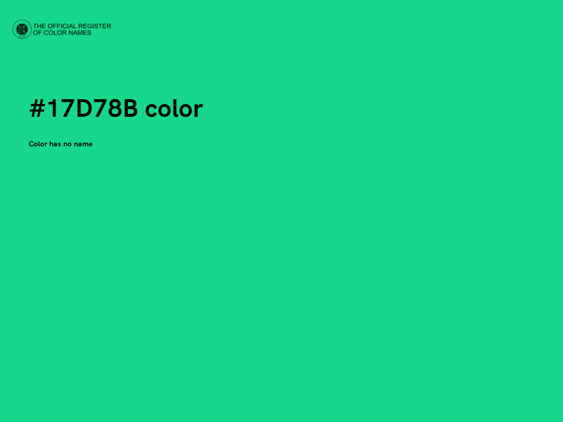 #17D78B color image