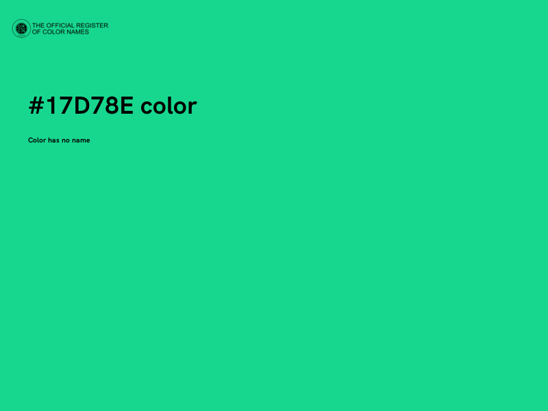 #17D78E color image