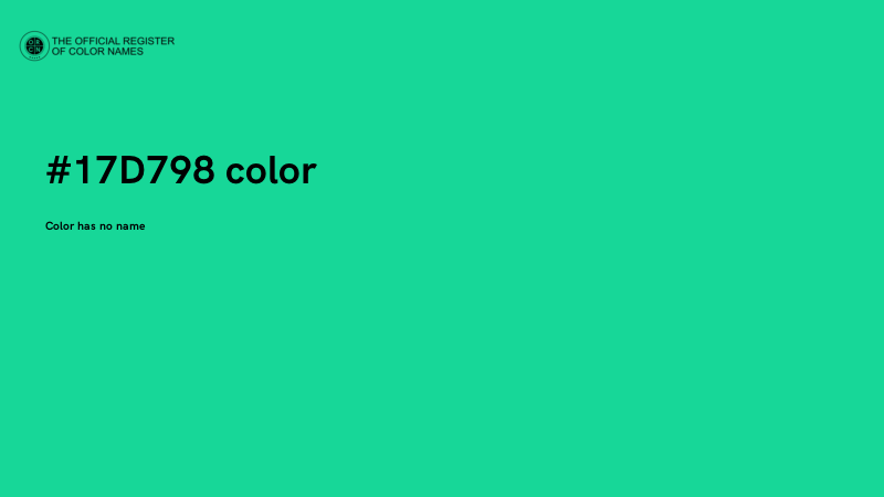#17D798 color image