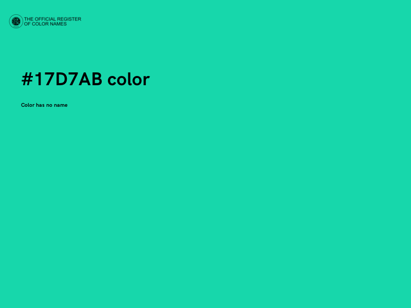 #17D7AB color image