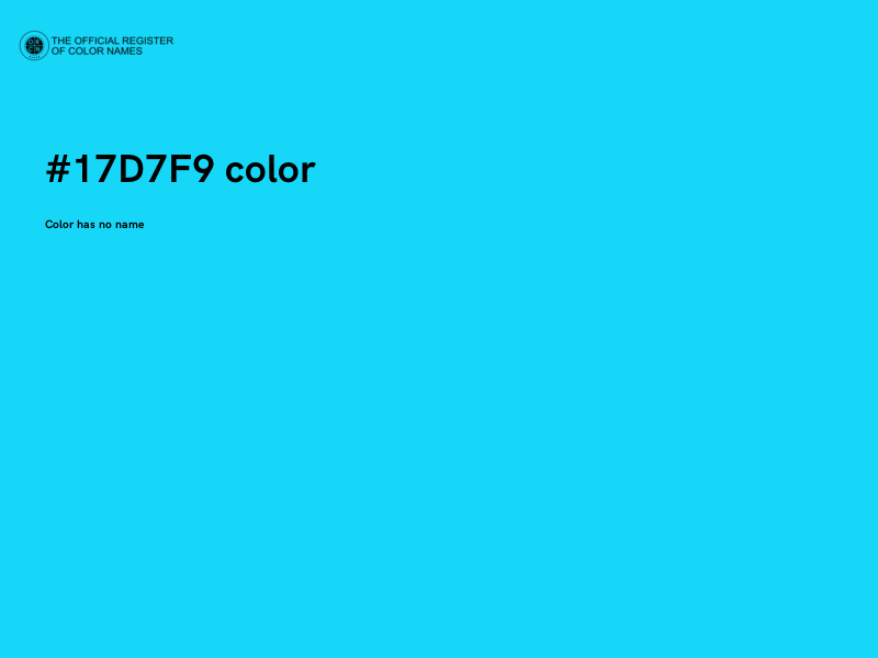 #17D7F9 color image