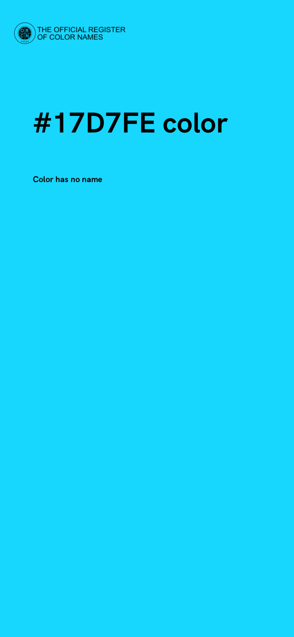 #17D7FE color image