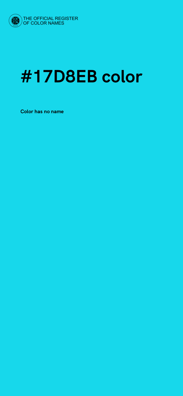 #17D8EB color image