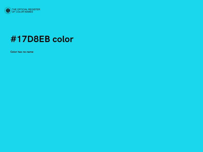 #17D8EB color image