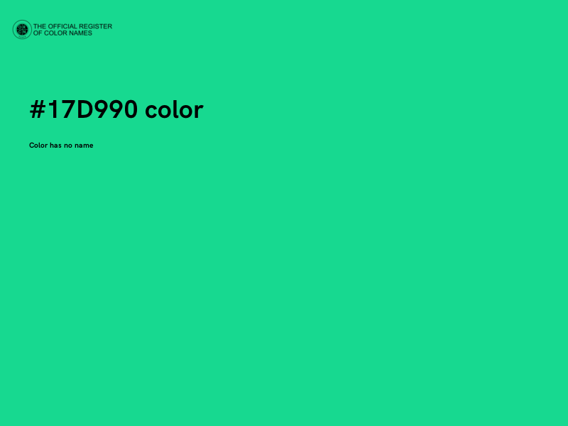 #17D990 color image