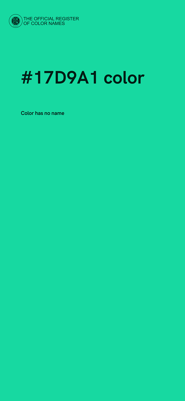 #17D9A1 color image