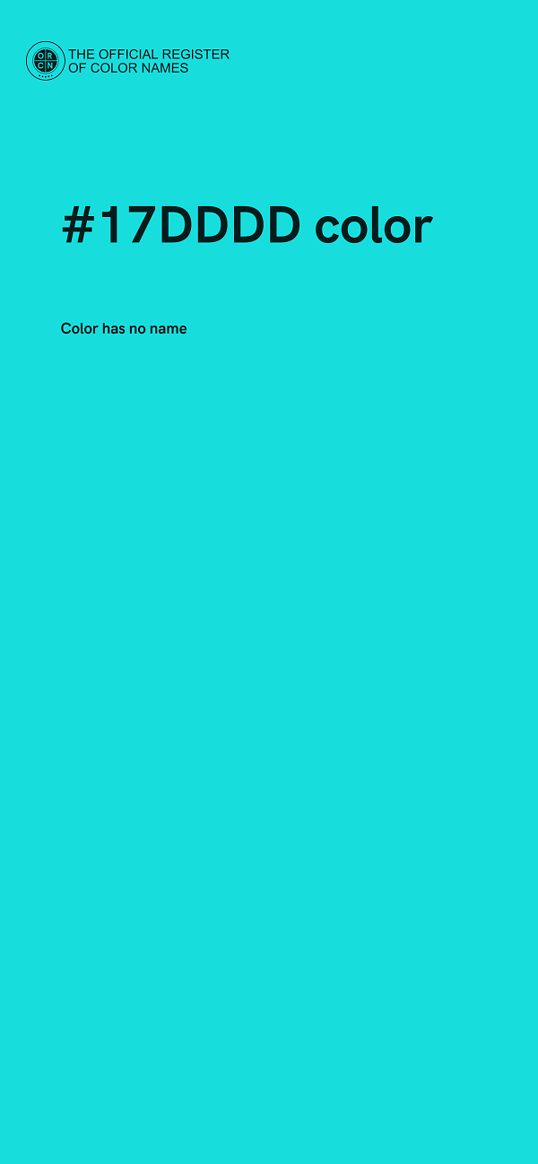#17DDDD color image