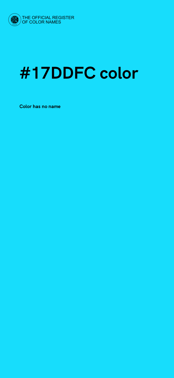 #17DDFC color image