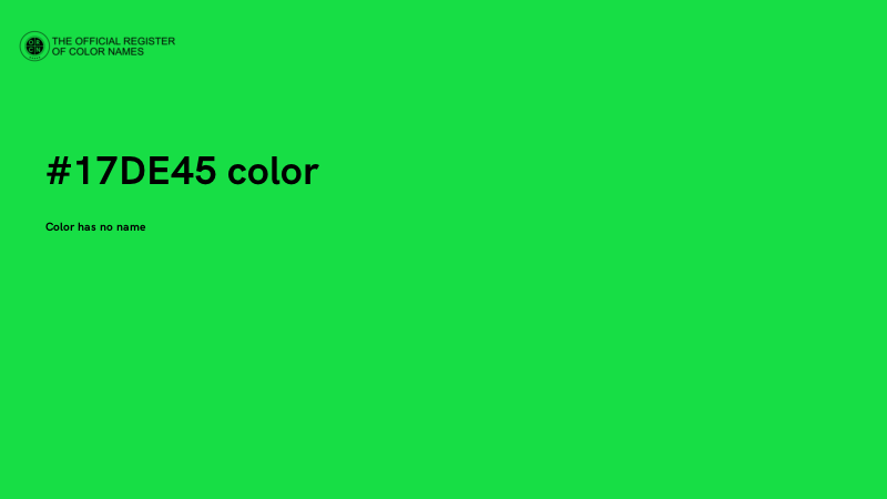 #17DE45 color image
