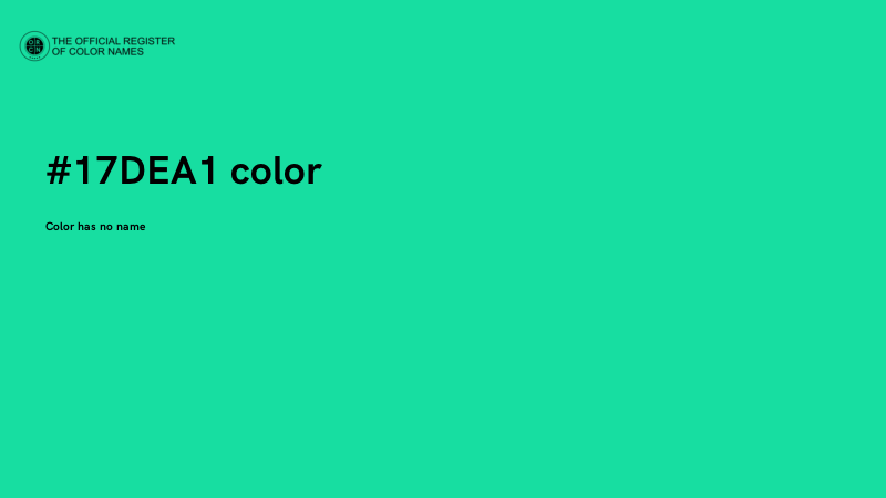 #17DEA1 color image