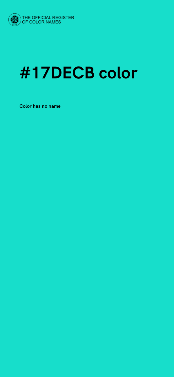 #17DECB color image