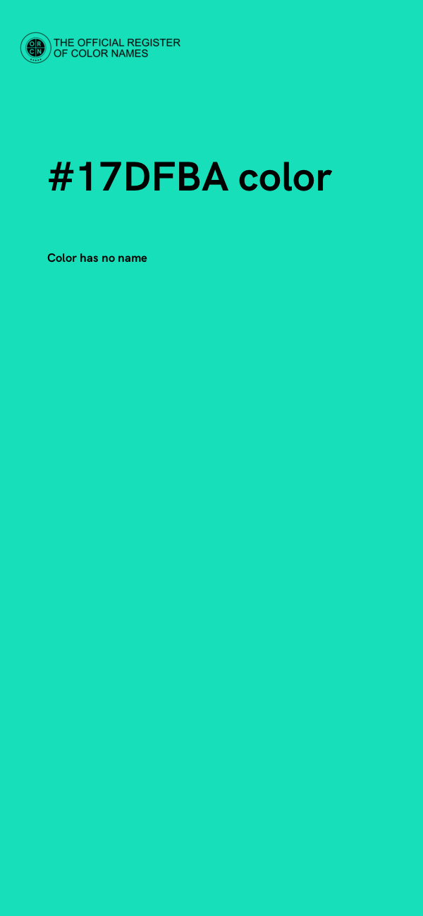 #17DFBA color image