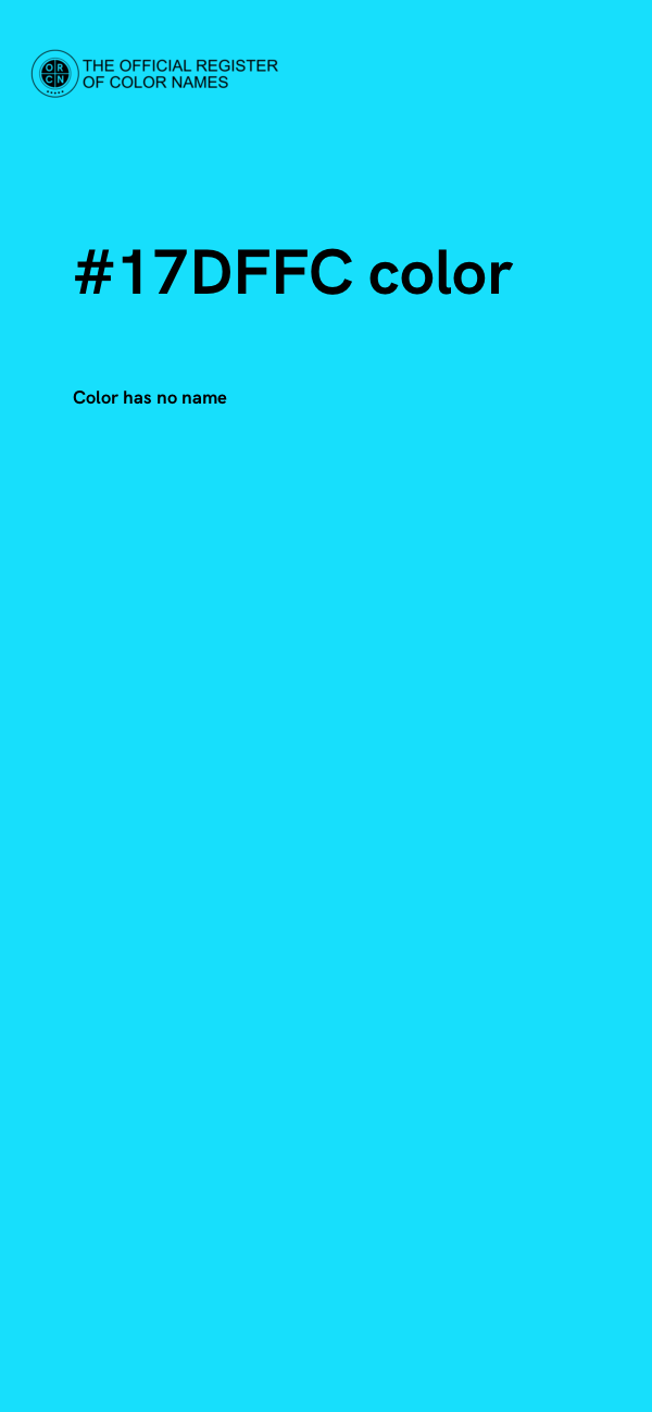#17DFFC color image