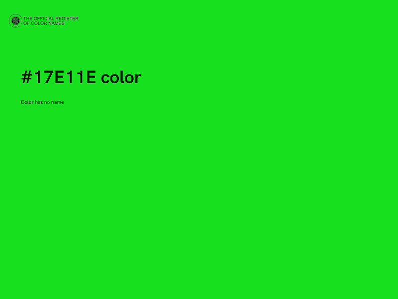 #17E11E color image