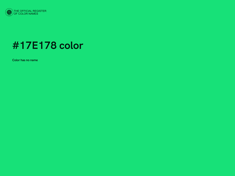 #17E178 color image