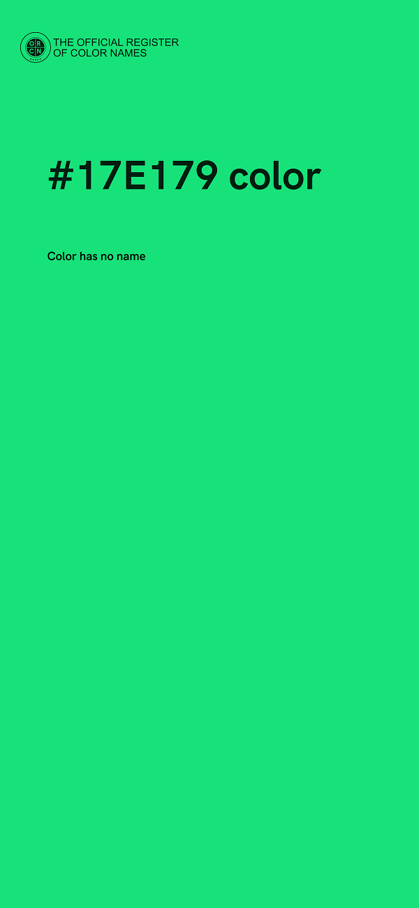 #17E179 color image