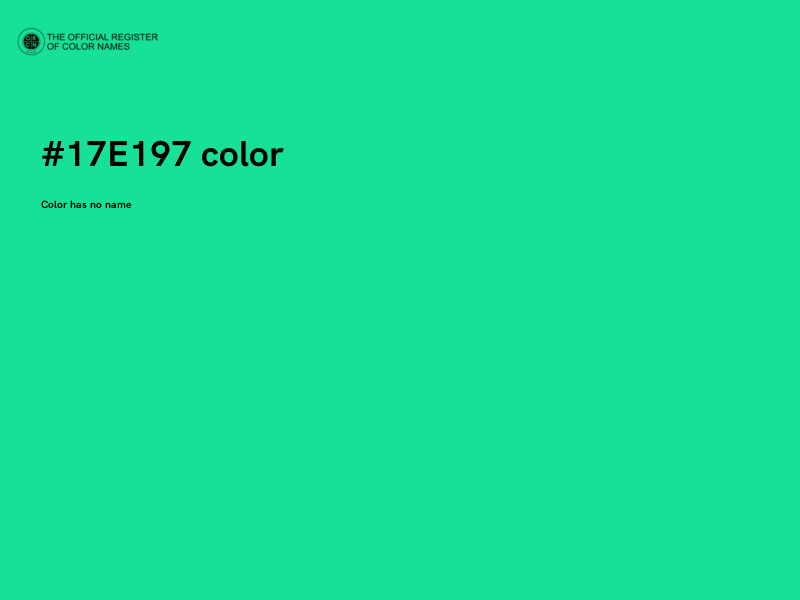 #17E197 color image