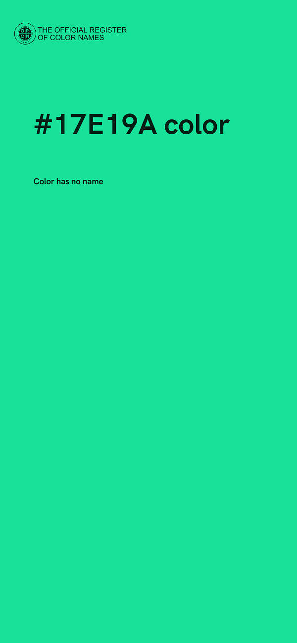 #17E19A color image