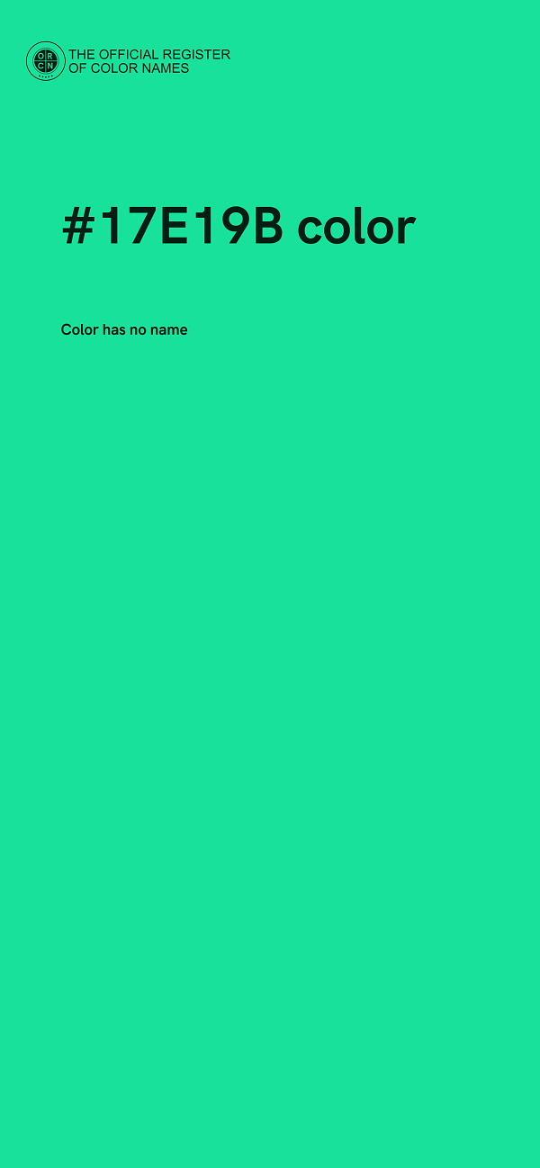 #17E19B color image