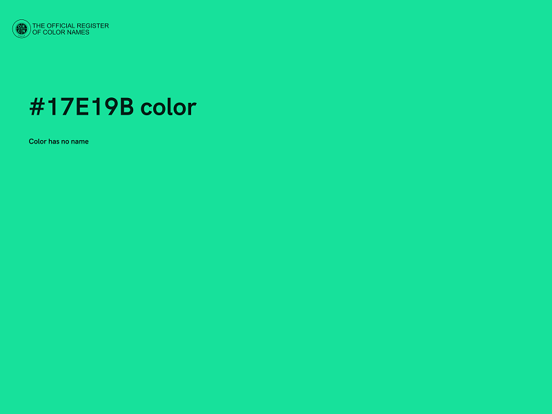 #17E19B color image