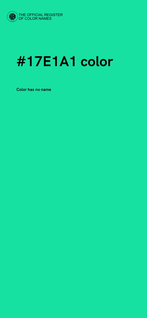 #17E1A1 color image