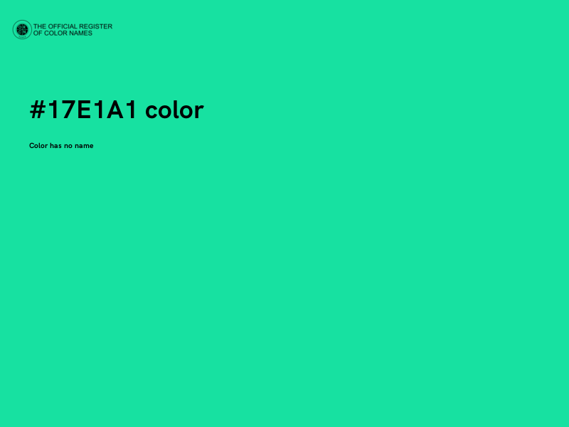 #17E1A1 color image