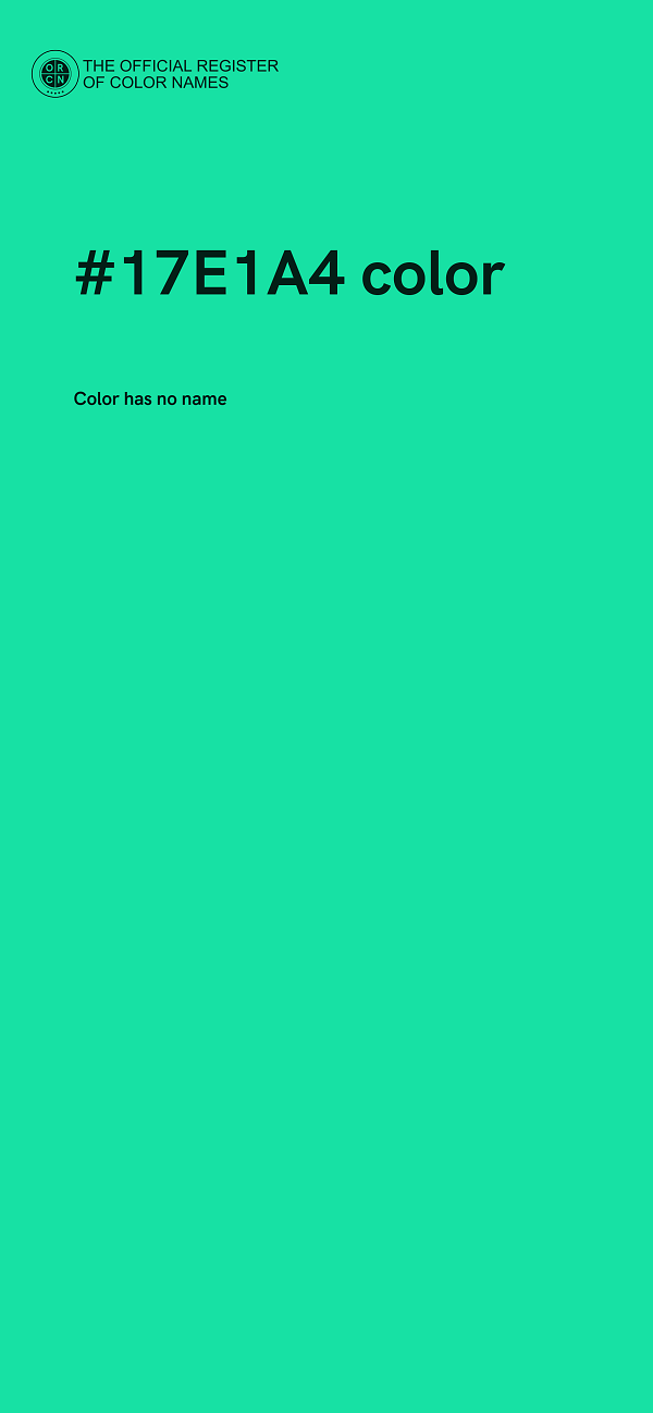 #17E1A4 color image