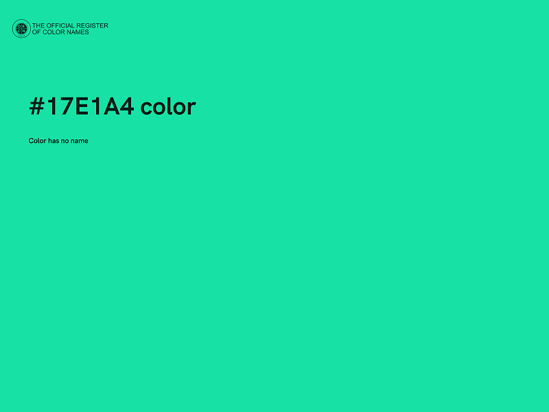 #17E1A4 color image