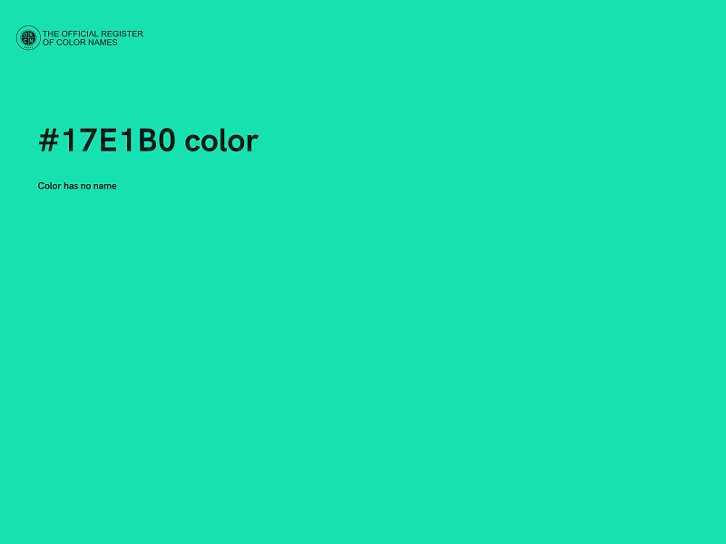 #17E1B0 color image