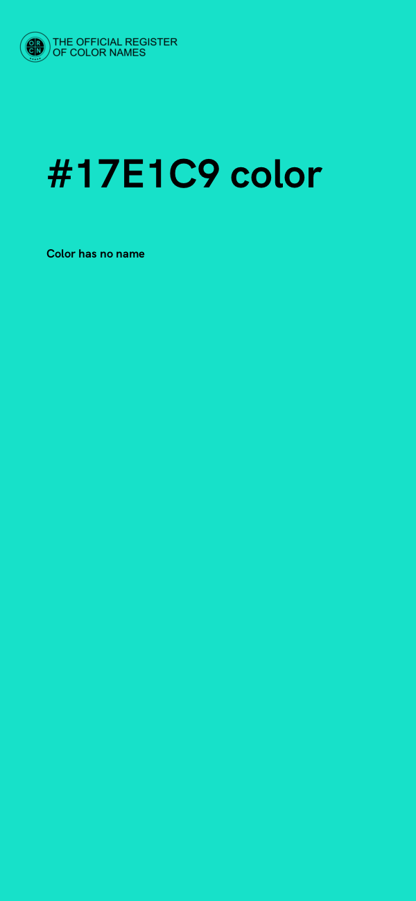 #17E1C9 color image