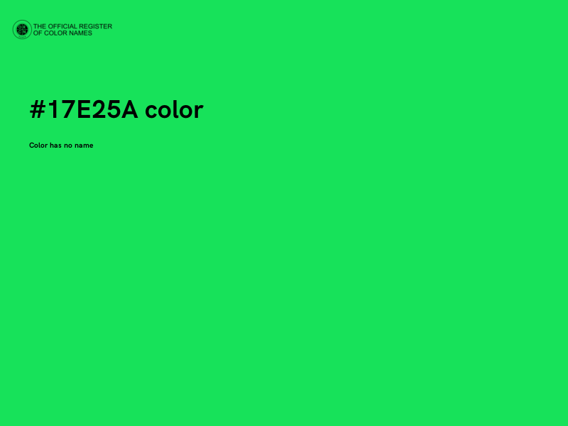 #17E25A color image