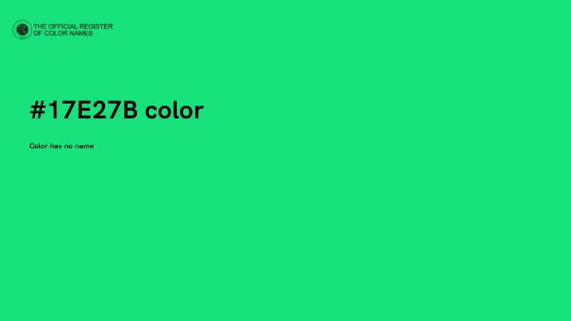#17E27B color image