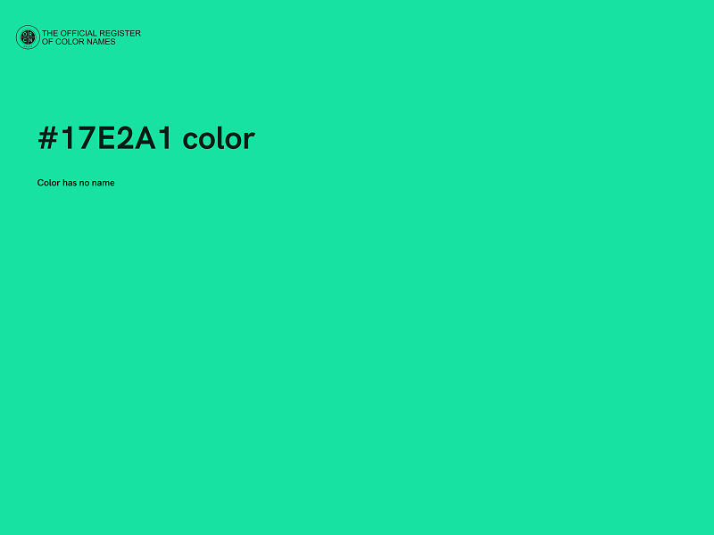 #17E2A1 color image